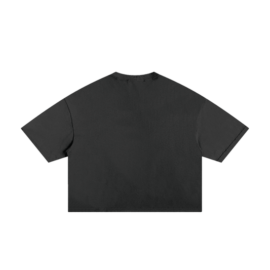 Yeah I Know Lyric Boxy Tee (Black)