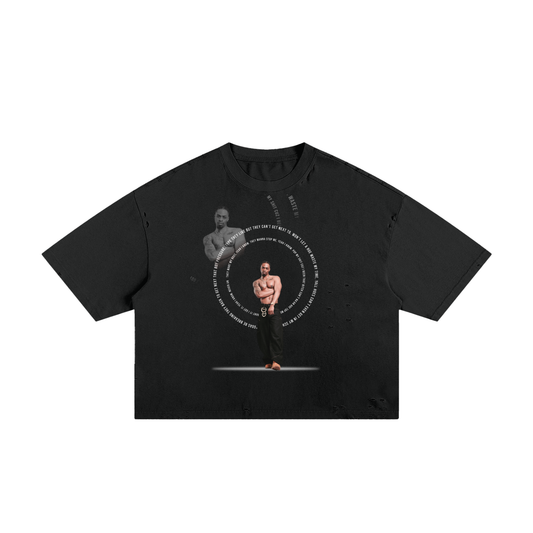 Yeah I Know Lyric Boxy Tee (Black)